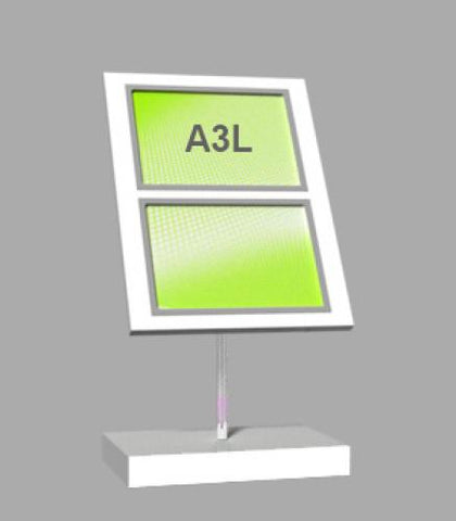 Freestanding Light Panel with 2 x A3 Landscape