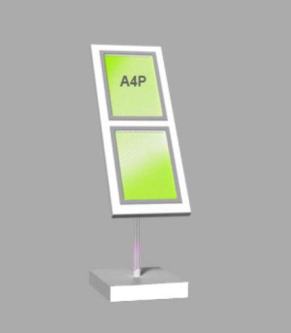 Freestanding Light Panel with 2 x A4 Portrait