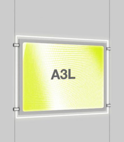 A3 Landscape Micro Bevel Edge Light Pocket Kits