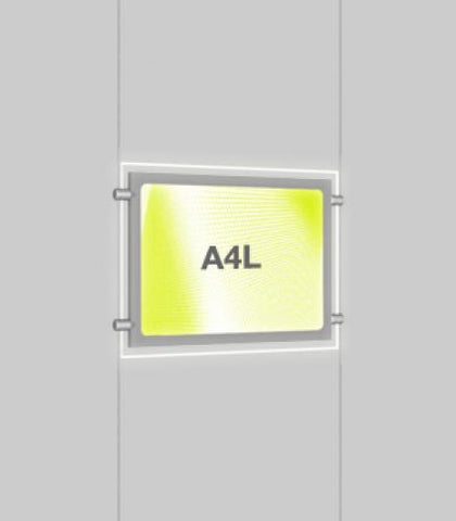 A4 Landscape Micro Bevel Edge Light Pocket Kits